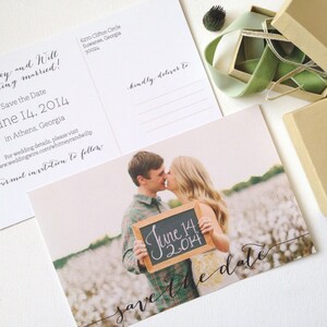 Photo personnalisée Enregistrer la date Cartes postales Invitation de mariage - 100