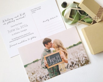 Custom Photo Save the Date Postcards Wedding Invitation - 100