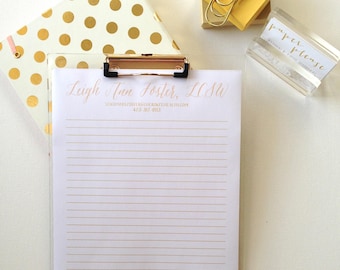 8.5"x11" Custom Note Pad- Personalized / Logo