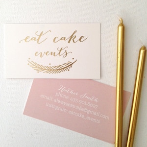 250 Gold Foil Business Cards