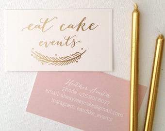 250 Gold Foil Business Cards