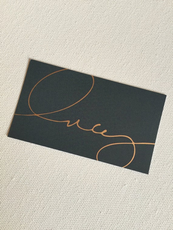 1500 Custom Gold Foil Business Cards Etsy