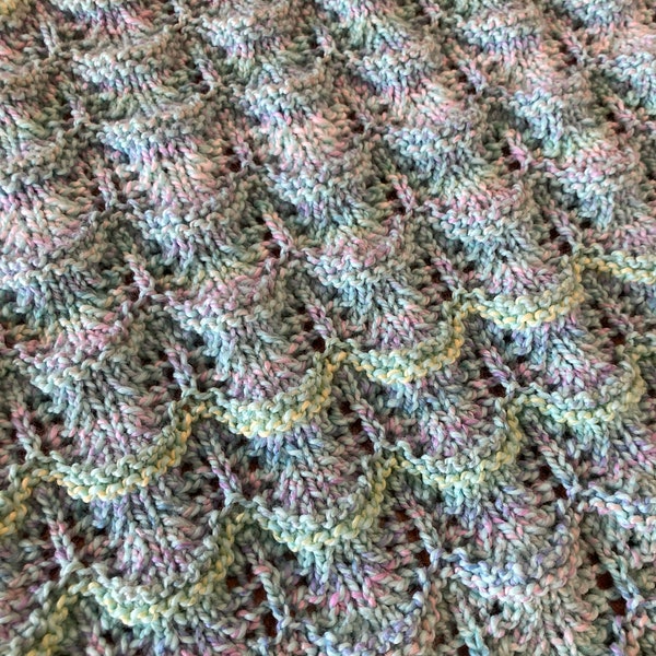 Mermaid Baby Blanket Knitting Pattern