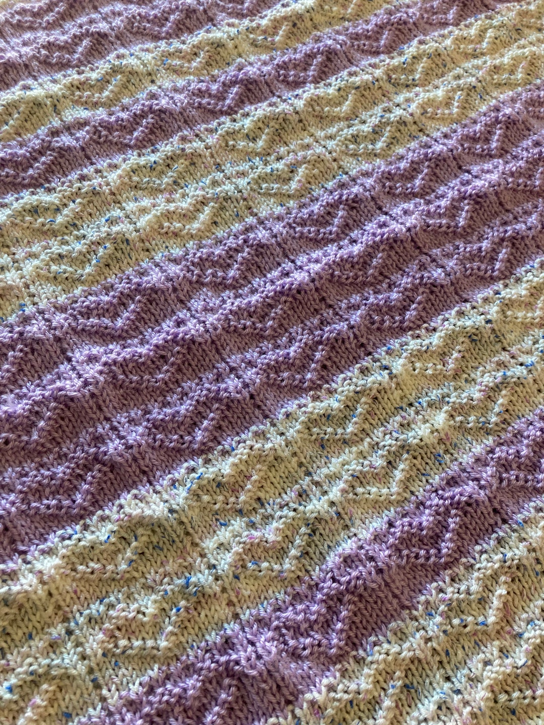 Heart Square Baby Blanket Knitting Pattern - Etsy