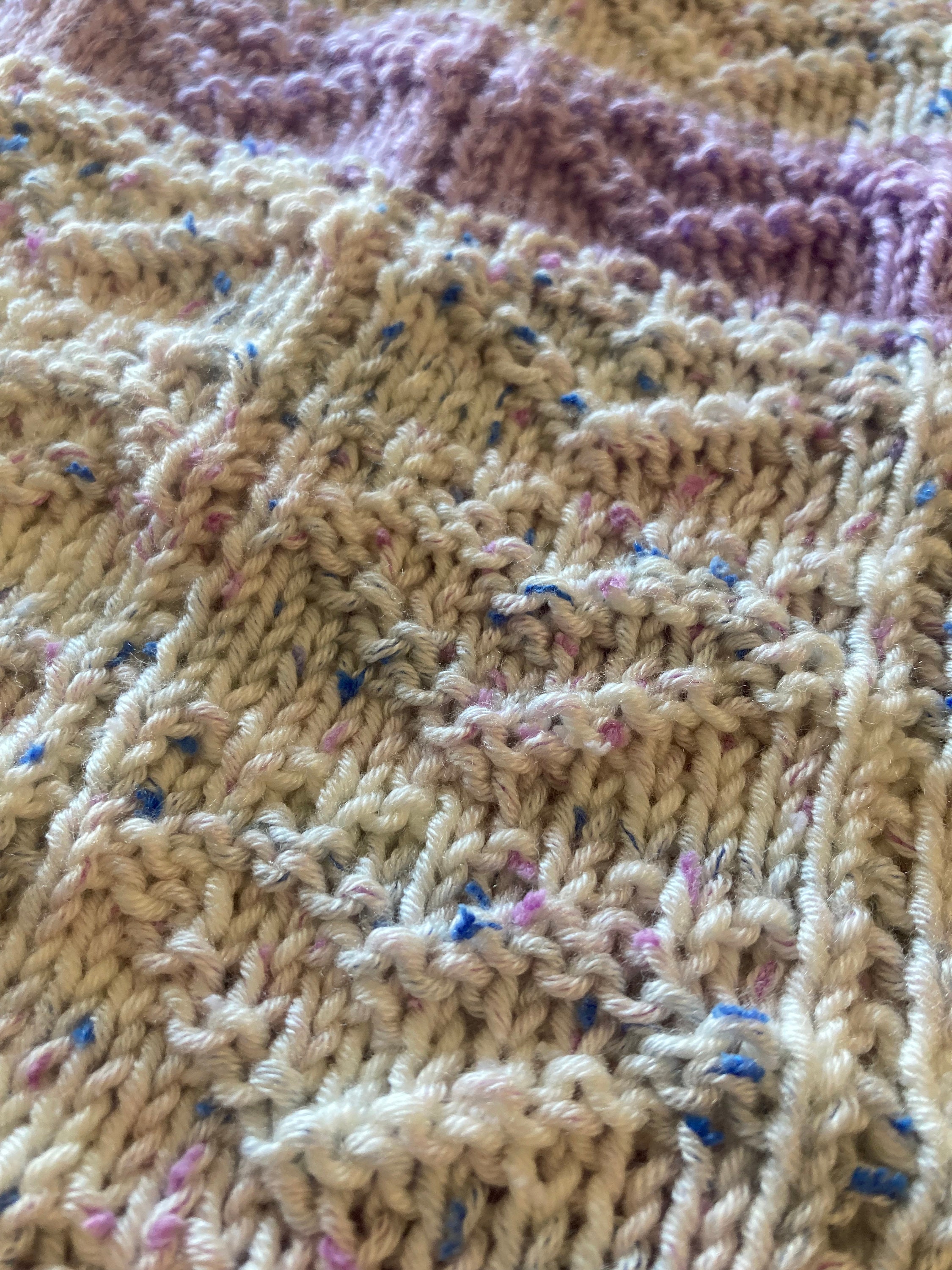 Heart Square Baby Blanket Knitting Pattern - Etsy