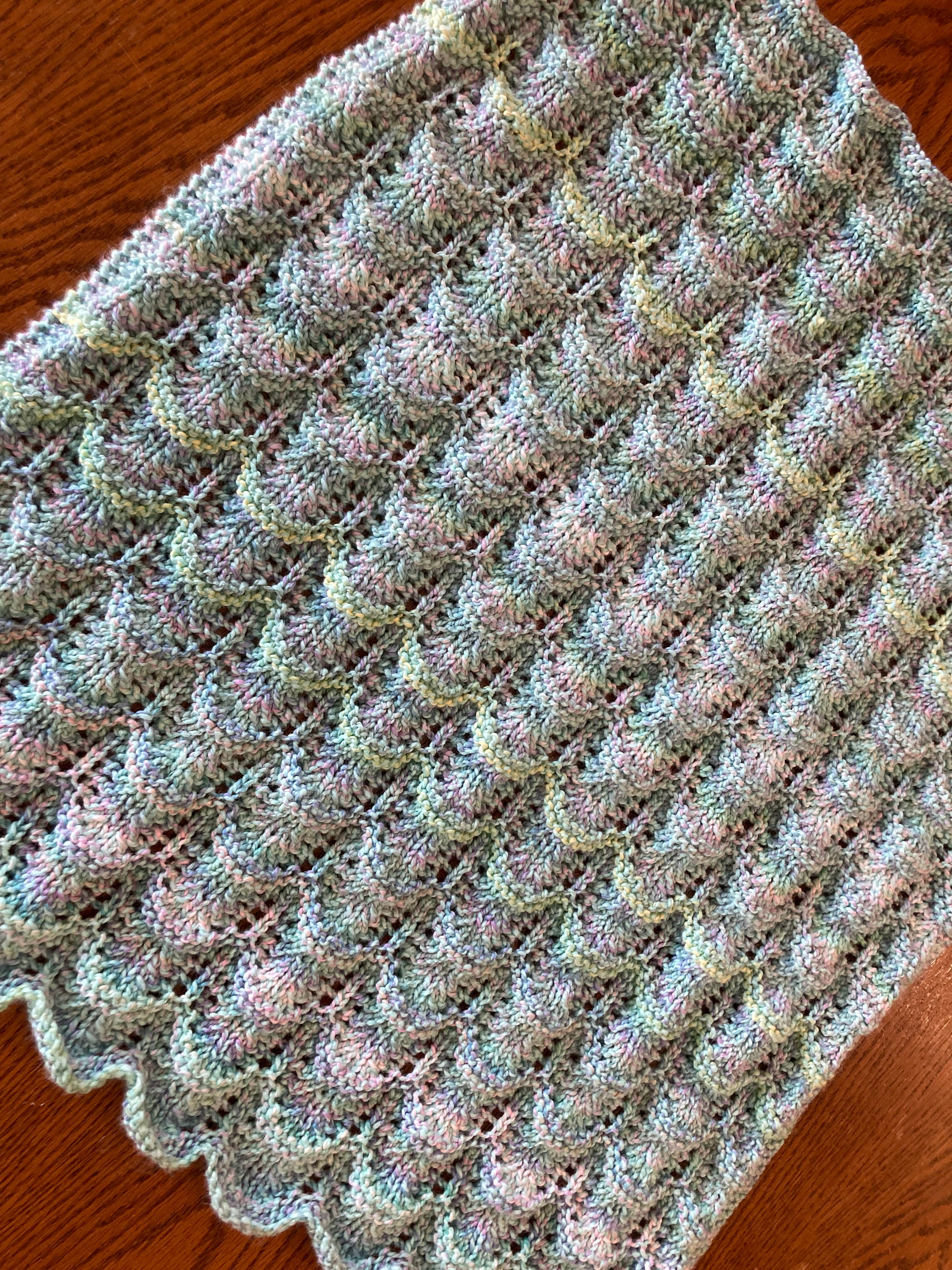 Mermaid Baby Blanket Knitting Pattern - Etsy