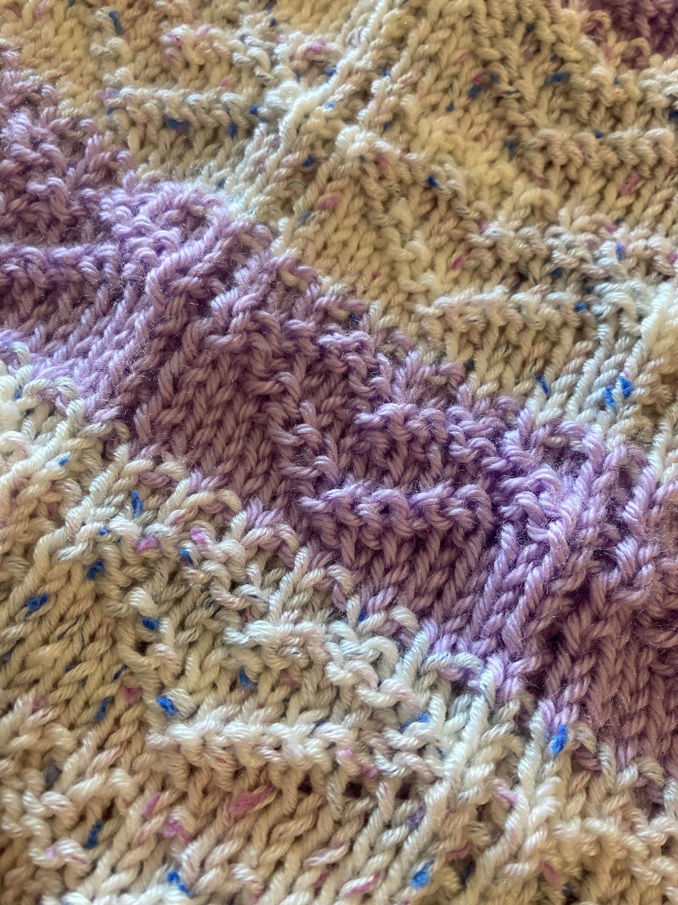 Heart Square Baby Blanket Knitting Pattern - Etsy