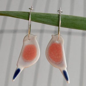 Ptaki Ogrodowe - Linnet - Kolczyki