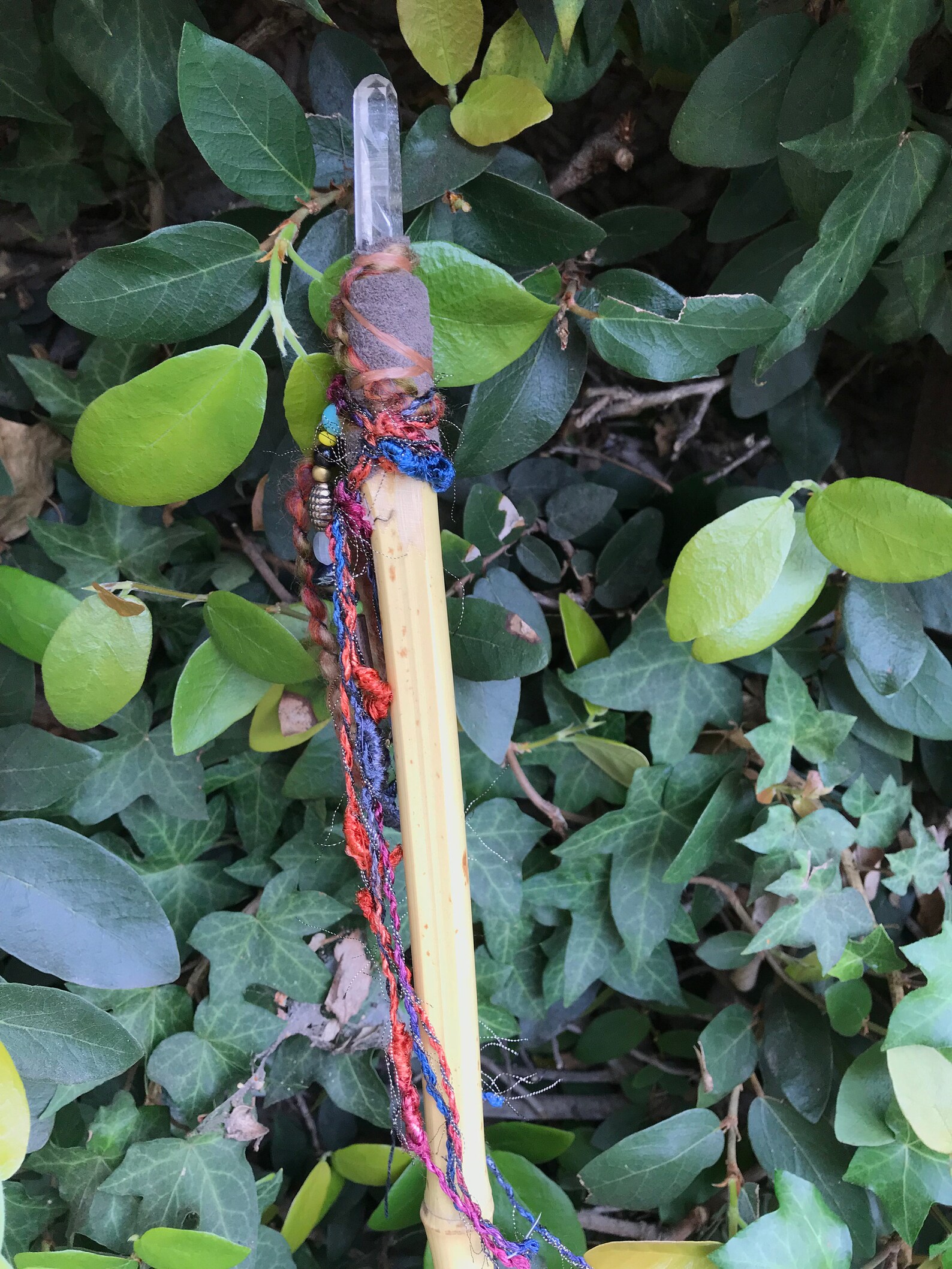 Handmade Prayer Stick Healing Wand Gemstones Crystals Beads Etsy