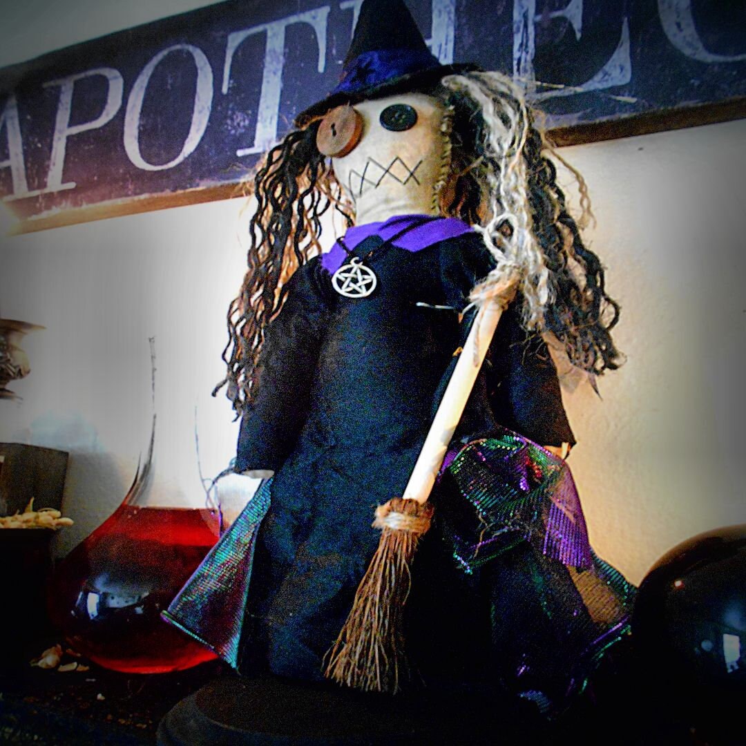 Witching Hour Voodoo Doll Wiccan Dolls Wiccan Doll Art Witchcraft Poppet Witch Dolls Handmade Spell Kit