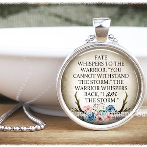 I Am the Storm • Inspirational Jewelry • Warrior Quote • Strength Gift ...