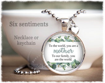 Mother Daughter Necklace • Mother Long Distance • Mum Keychain • Gifts For Mum • Mothers Gift • Mother Quote Jewellery
