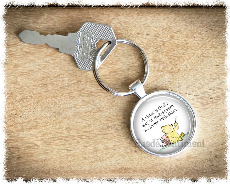 Sister Keychain Sister Necklace Long Distance Sister Best Friend Keyring Funny Sister Gifts 3. Sister is God's
