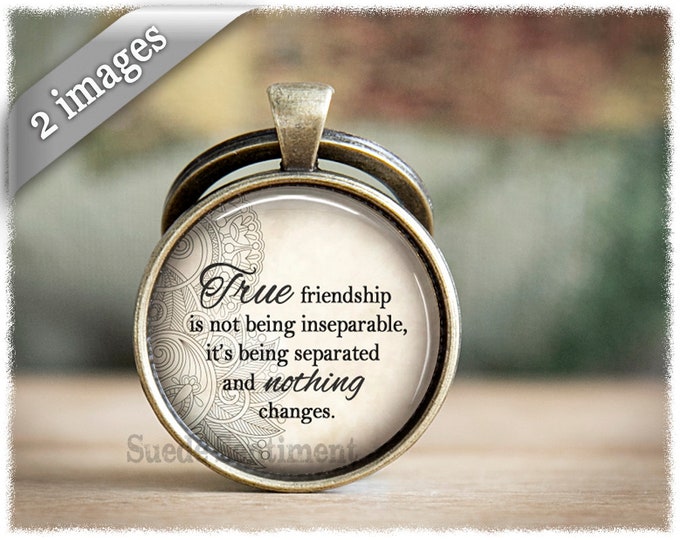 Long Distance Friendship Gift • Best Friend Gifts • Friendship Keyring • Gift For Her • Best Friend Keychain