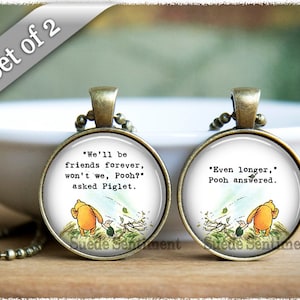Best Friend Necklace For 2 • Moving Away Gift • Friendship Jewelry • Set of 2 Necklaces • Long Distance Friendship • Unbiological Sister