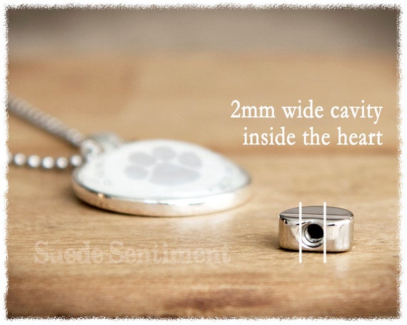 Heart Shape Birthstone Urn Memorial Necklace For Ashes