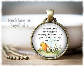 Funny Quote Necklace: Humorous Friendship Gift