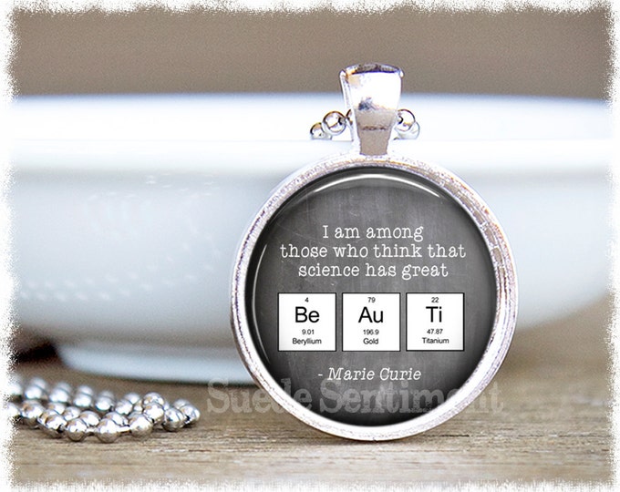 Science Jewelry • Periodic Table Necklace • Chemistry Necklace • Science Gifts • Science Teacher Gift