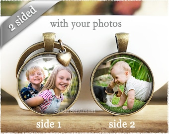 Custom Photo Keychain • Personalised Double Sided Keyring • Custom Gifts Mum • Mum Gifts Personalised