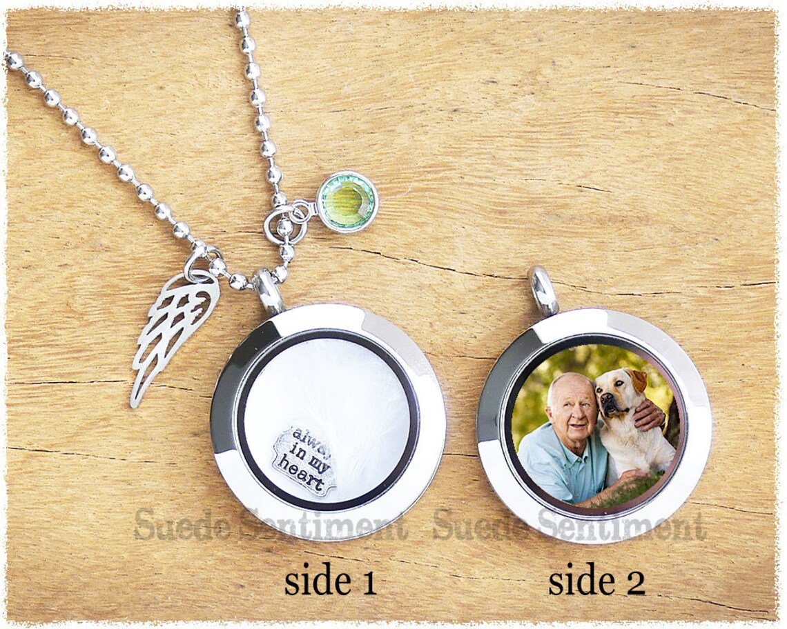 Photo Necklace for Memorial Personalised Cremation Jewelry Etsy