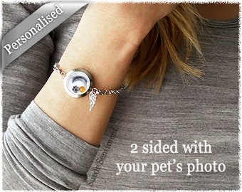 Pet Cremation Jewellery • Pet Loss Bracelet • Urn Bracelet • Dog Loss • Pet Photo Bracelet • Cat Memorial • Loss of Pet