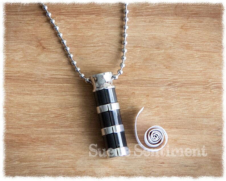 Mens Cremation Jewelry Urn Necklace Mens Personalized Etsy