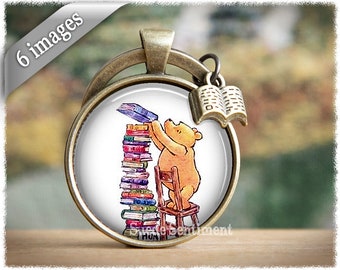 Book Keyring • Vintage Books Keychain • Reader Gift • Book Lover Gift • Cat Lover Keychain • Book Gifts Under 20 • Literary Gifts