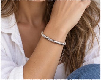 Womens F*ck Cancer Bracelet, Morse Code Jewellery, Breast Cancer, Leather Bracelet