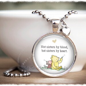 Sister Keychain Sister Necklace Long Distance Sister Best Friend Keyring Funny Sister Gifts image 2