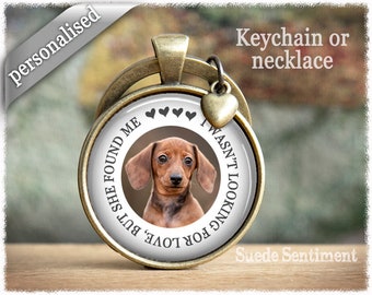 Personalised Pet Lover Keychain • Dog Lover Gifts • Cat Necklace • Pet Photo Necklace • Horse Keychain • Dog Keychain • Animal Rescue