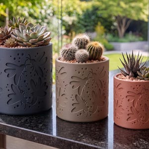 Firefly Planter - Bug Couple Light Sparks 3D Printed Succulent Pot, Fairycore Cottagecore, Windowsill Garden