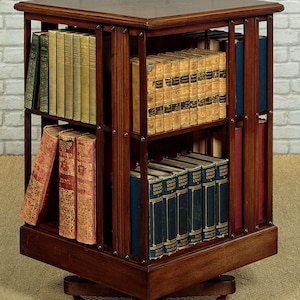 Antique Revolving Book Stand - Etsy