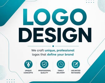 Design di logo personalizzato / Logo aziendale minimalista / Identità di marca professionale / Download digitale