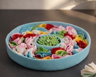 Lichtblauwe snuffelmat voor honden en katten