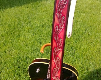 Floral Design Guitar Strap