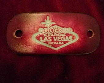 1, las vegas leather barrette