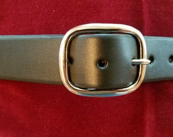 1 1/2" Plain Black Belt