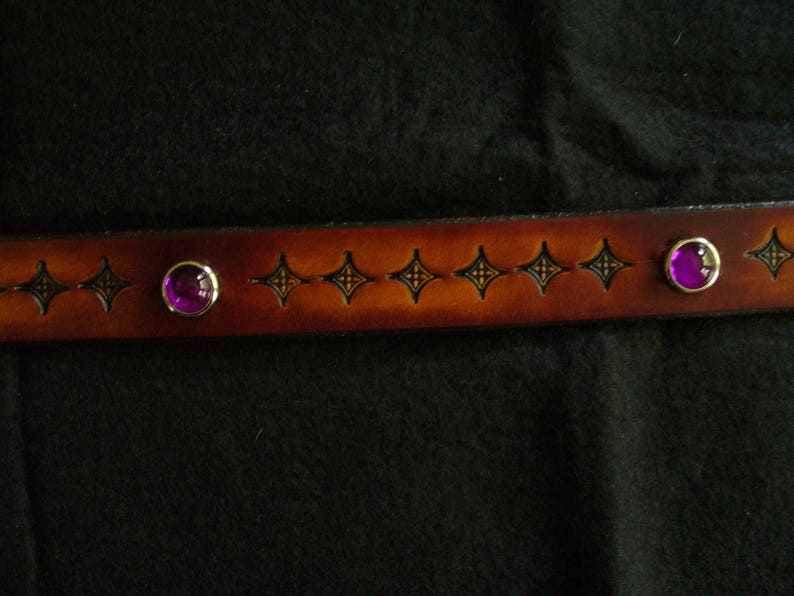 1 Tooled and jeweled Belt image 2