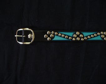 Carved & Studded Belt