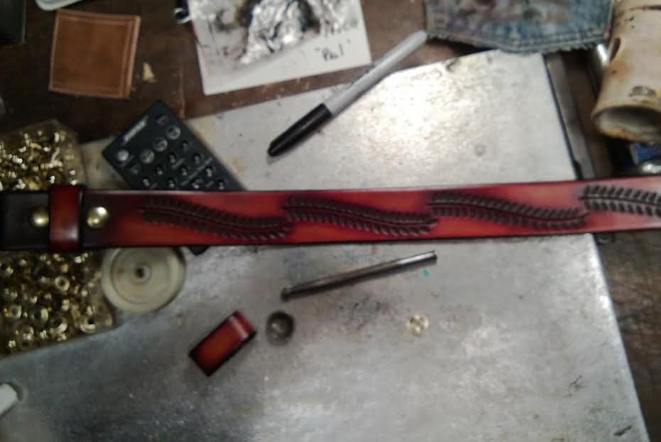 Polychrome handtooled Belt main image 0
