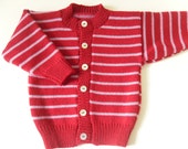 Children knitted Cardigan/Baby knit cardigan/Kitted wool Cardigan/Striped Cardigan /Kidswear/ handmade/ knitted jumper/Knitted clothing