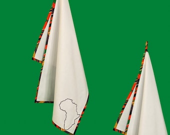 Tea Towel - African Print Tea Towel - Kente Tea Towel - Various Kente Prints - African Inspired Kitchen by Afrocentric805