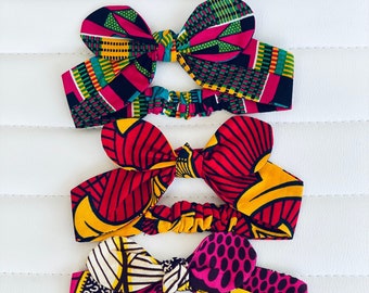 Bandeaux bébé - Bandeau imprimé africain - Turbans - Différentes couleurs - Afrocentric805