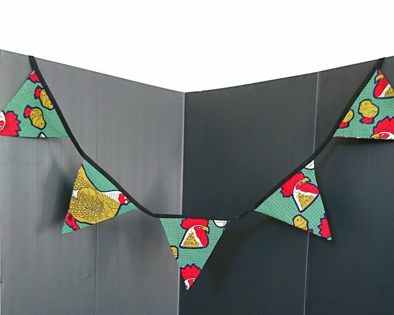 Bunting African Print Bunting Decorations African Etsy