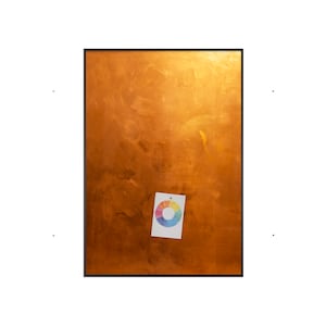 Copper magnetic board / whiteboard in black metal frame - handmade - various sizes - writable