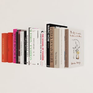 Goldkugel - Floating horizontal bookshelf - various sizes - books - magazines - art books - invisible wall shelf - silver
