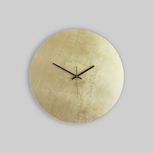 Large Golden Wall Clock - various sizes - handmade - unique