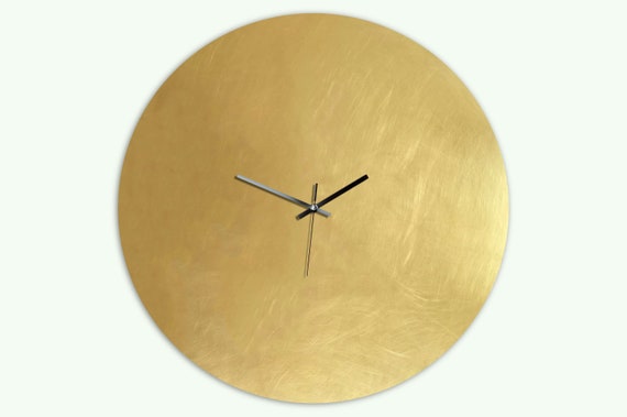 Pure Brass Wall Clock Multiple Sizes Completely Silent 