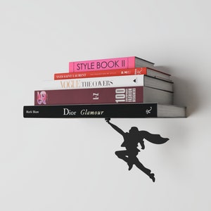 Superhero Superhero - floating bookshelf - various sizes - books - art books - invisible wall shelf - customizable