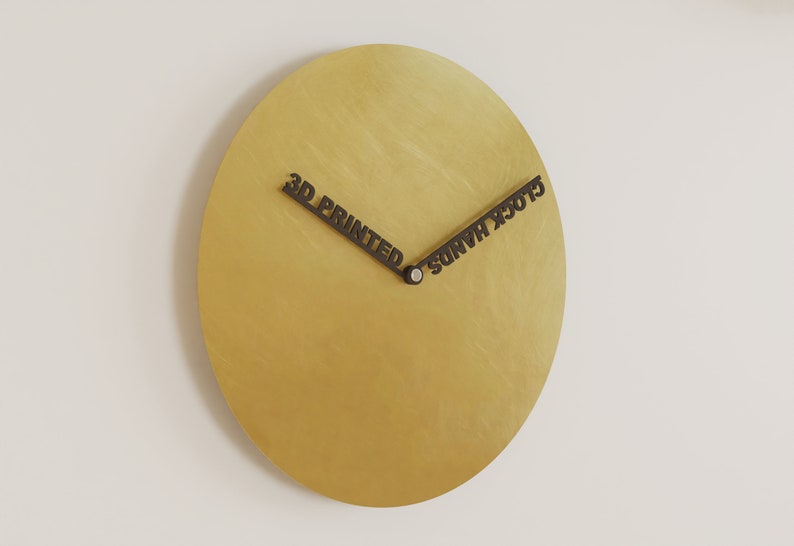 Personalizable wall clock clock hands 3D printing brass wall clock different sizes silent image 2